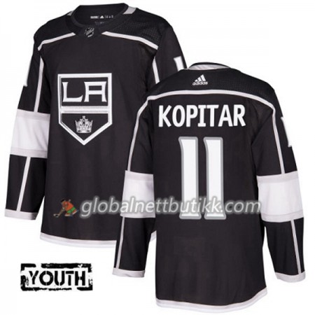 Los Angeles Kings Hockeydrakt Anze Kopitar 11 2017-2018 Svart Adidas Authentic - Herre